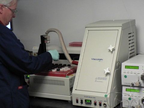 The Viscotek HT-GPC system in situ at Jordi Labs LLC